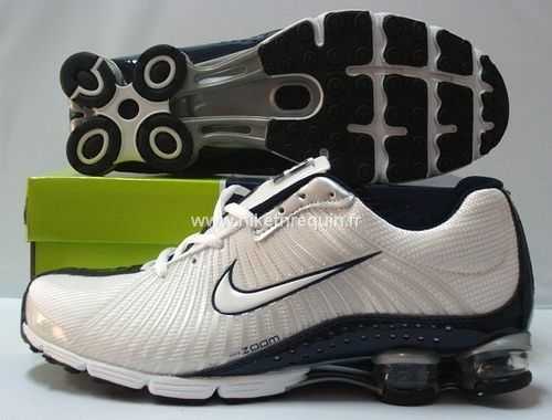 Creme Et Bleu Marine Nike Shox R4 625